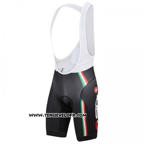 2014 Maillot Ciclismo Castelli SIDI Rouge et Noir Manches Courtes et Cuissard